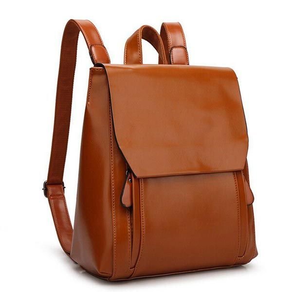 Leather Backpack Bag 02