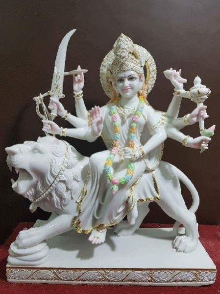 Marble Durga Statue 02
