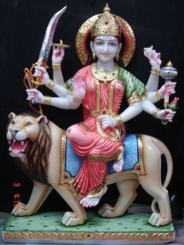 Marble Durga Mata Statue 01