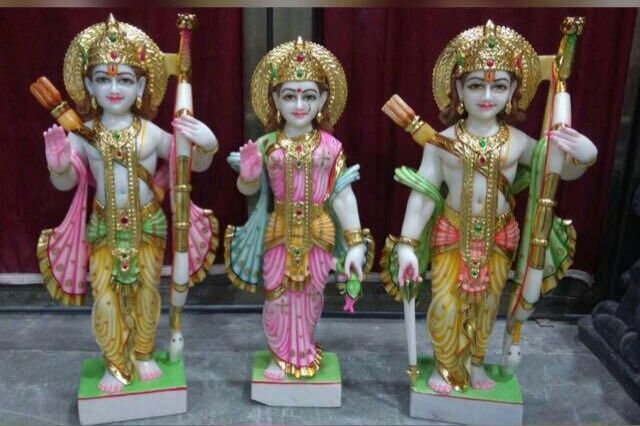 Marble Ram Darbar Statue 01