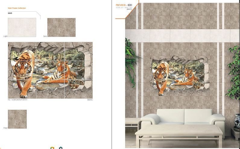 300x450mm Matt Series Wall Tiles (6061)