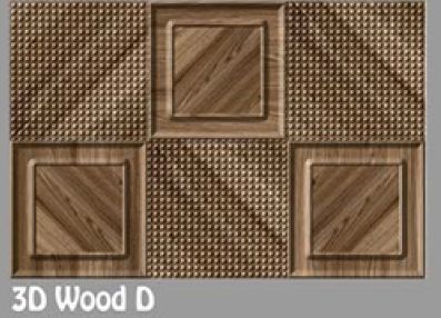 12x18 Glossy Series Wall Tiles (3D Wood D)