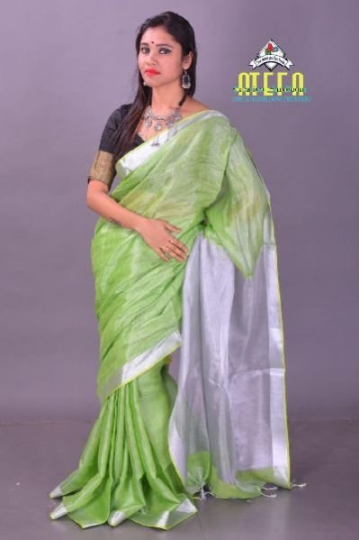 Designer Linen Saree 05