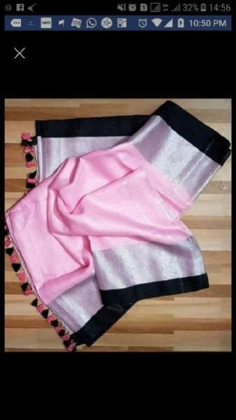 Linen Border Saree 01