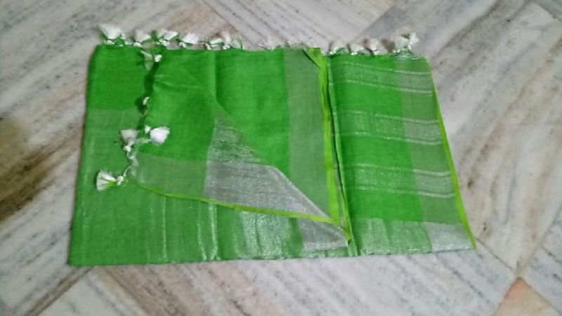 Linen Plain Saree 04