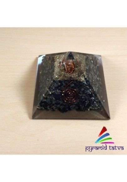 Golden Pyrite Orgonite Pyramid