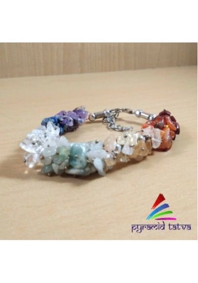 Seven Chakra Uncut Bracelet