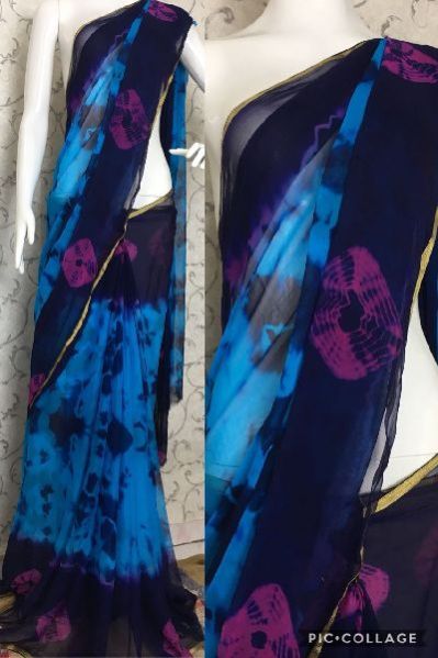 Chiffon Shibori Sarees 05