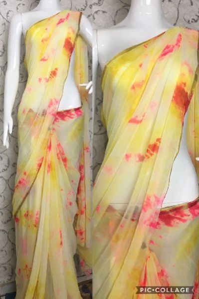 Chiffon Shibori Sarees 06
