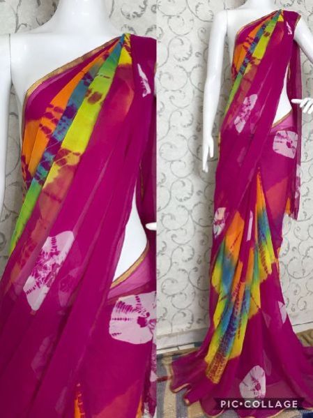 Chiffon Shibori Sarees 08