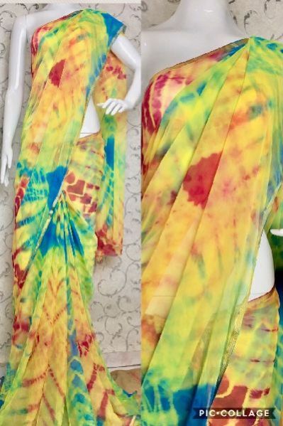 Chiffon Shibori Sarees 13