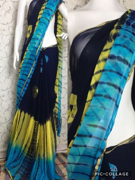 Chiffon Shibori Sarees 14