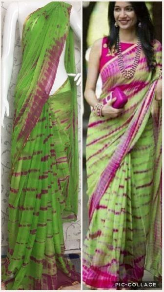 Chiffon Shibori Sarees 15