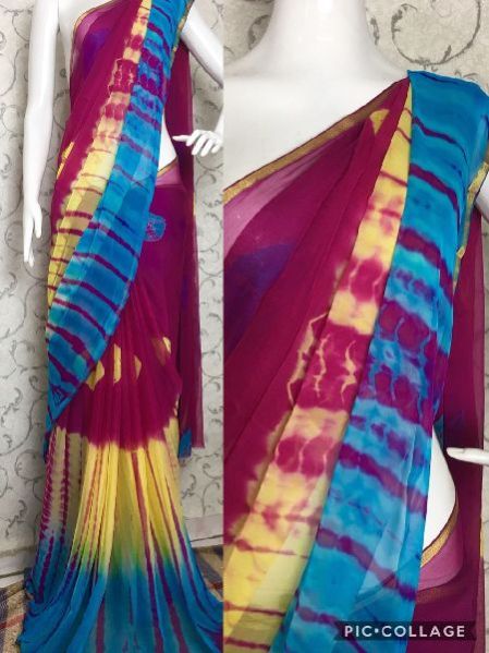 Chiffon Shibori Sarees 16