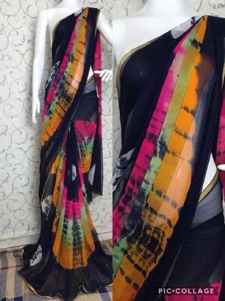 Chiffon Shibori Sarees 18