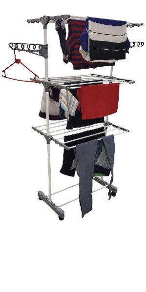 Single Pole Cloth Drying Stand (Grey)