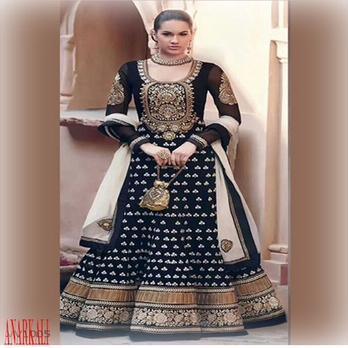 Velvet Anarkali Suit