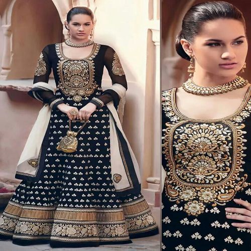 Velvet Anarkali Suit