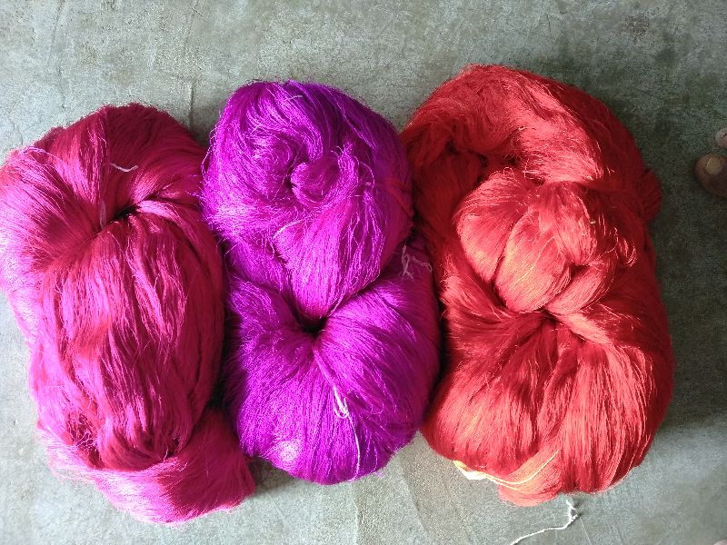 Twisted Coloured Silk Yarn 02