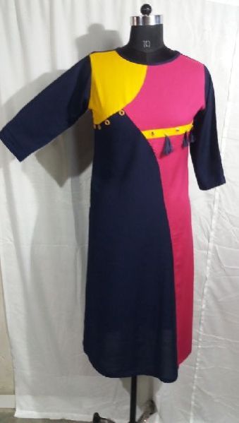 Ladies Chikan Cotton Kurti 01