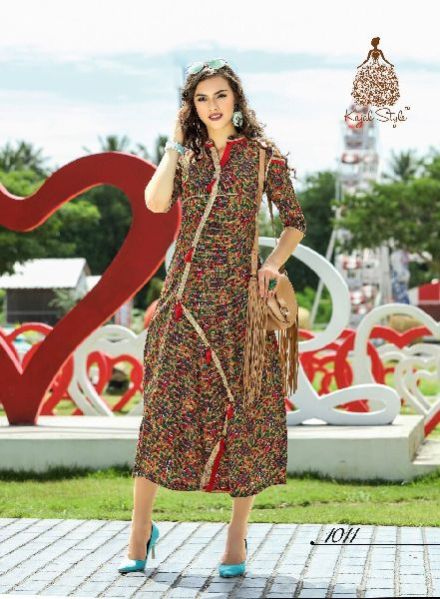 Ladies Chikan Cotton Kurti 04