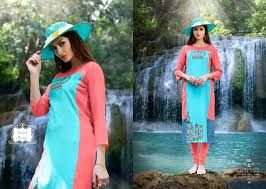 Rayon Kurti Palazzo and Dupatta Set 02