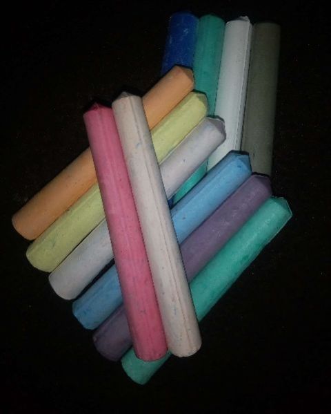 Colored Chalk Sticks 04