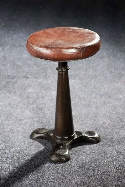 Wooden and Metal Stool 05