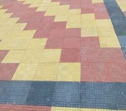 Glossy Pattern Parking Tiles 06