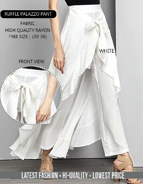 Ruffle Palazzo Pant 04