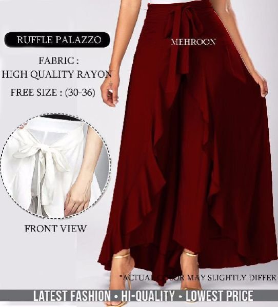 Ruffle Palazzo Pant 05