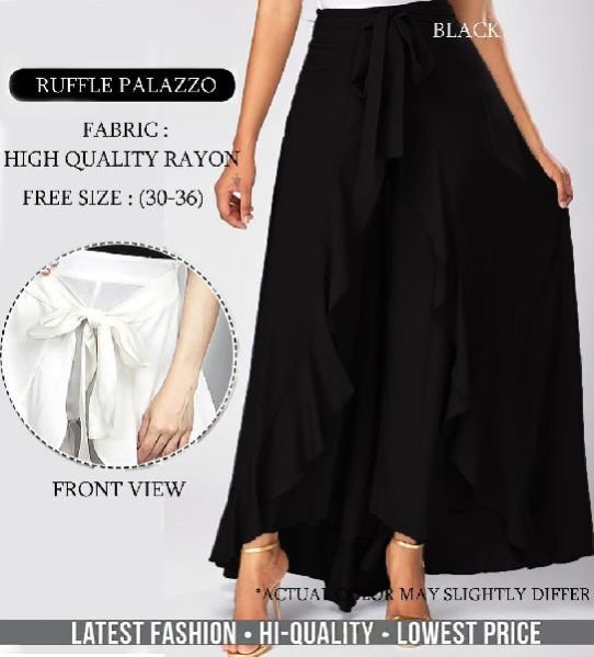 Ruffle Palazzo Pant 06