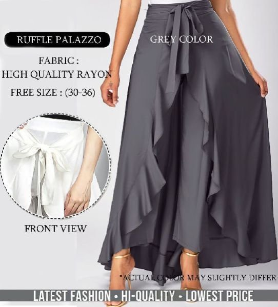 Ruffle Palazzo Pant 07