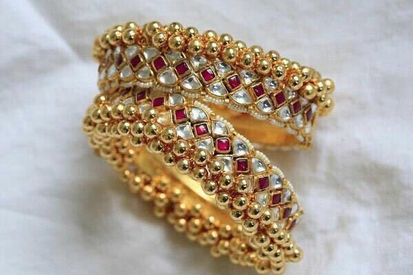 Imitation Kundan Bangles 01