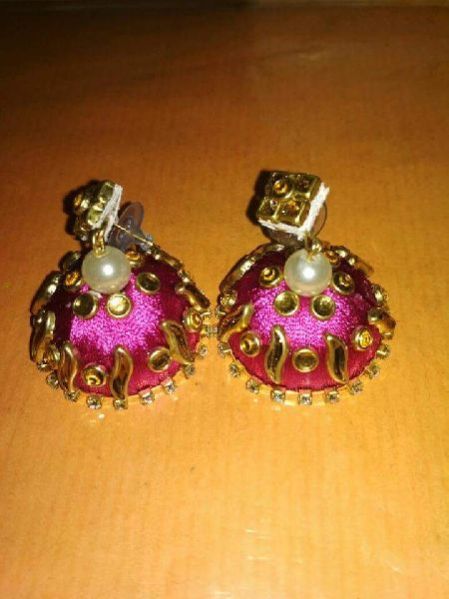 Silk Thread Jhumka 01