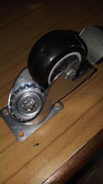 PU Black Caster Wheel 01