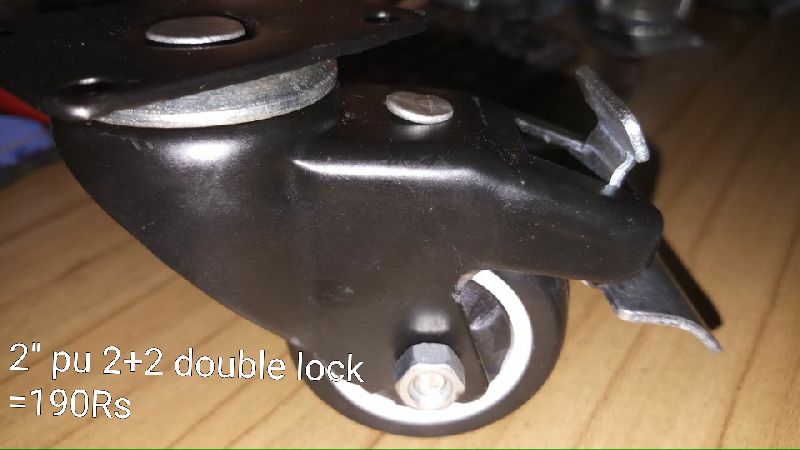 PU Black Caster Wheel 03