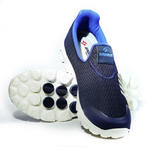 Sagma Mens Navy Blue Breathable Shoes 01