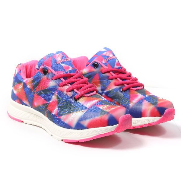 Sagma Womens Blue Pink Breathable Shoes 02