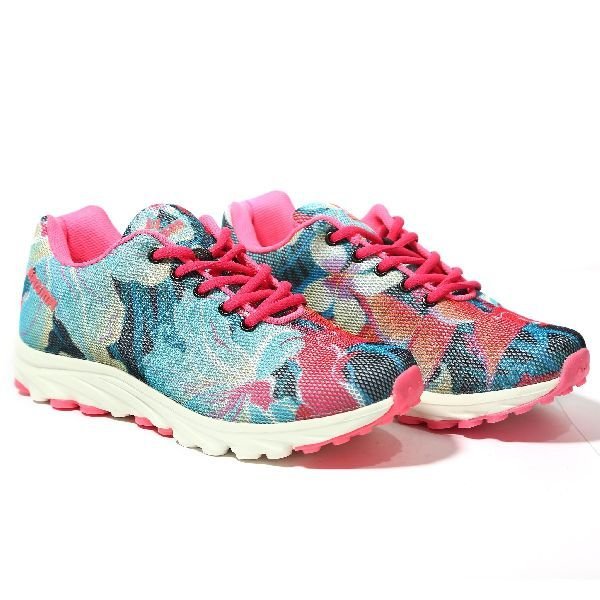 Sagma Womens Seagreen Pink Breathable Shoes 02