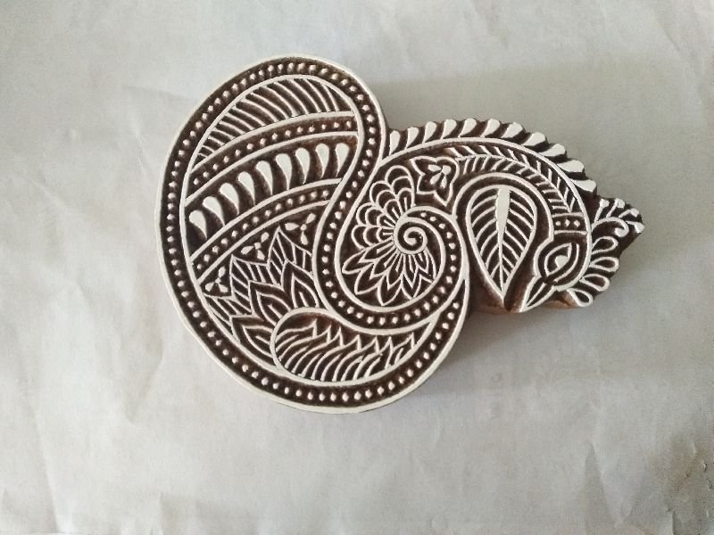 Hand Carved Wood Block 02