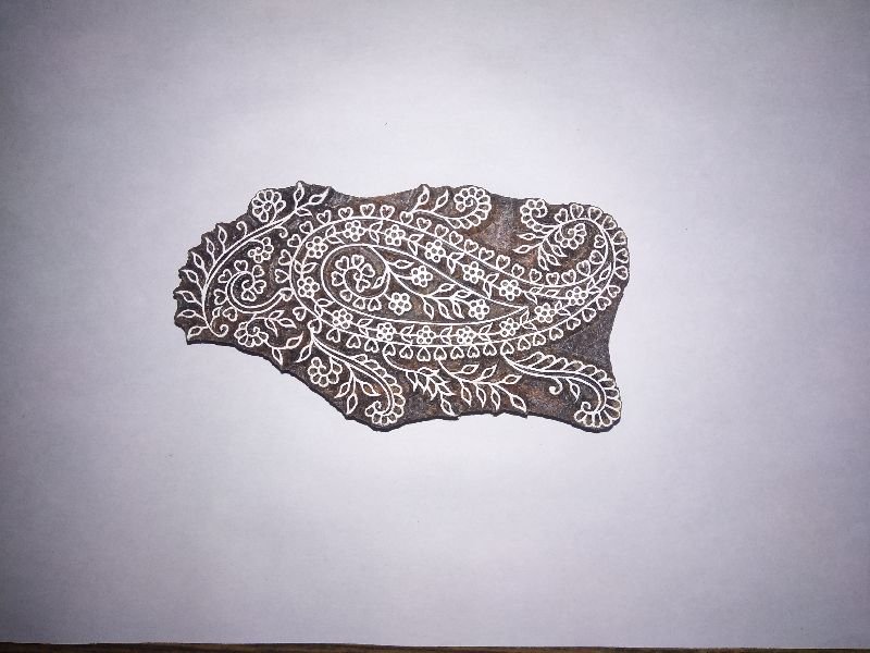 Hand Carved Wood Block 03