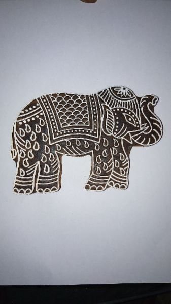 Hand Carved Wood Block 05