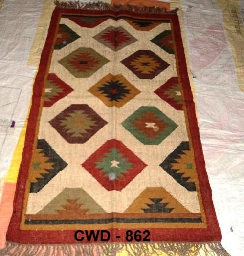 CWD - 862- Woolen Kilim Rug