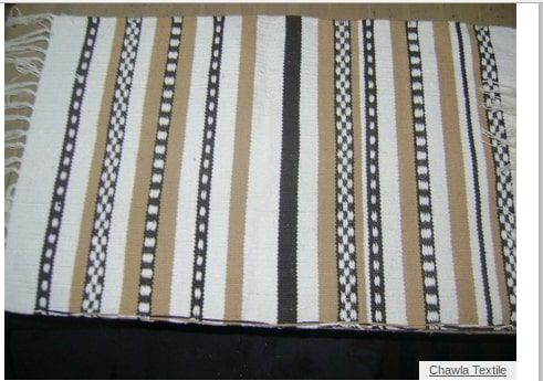 Chenille Striped Rug 01