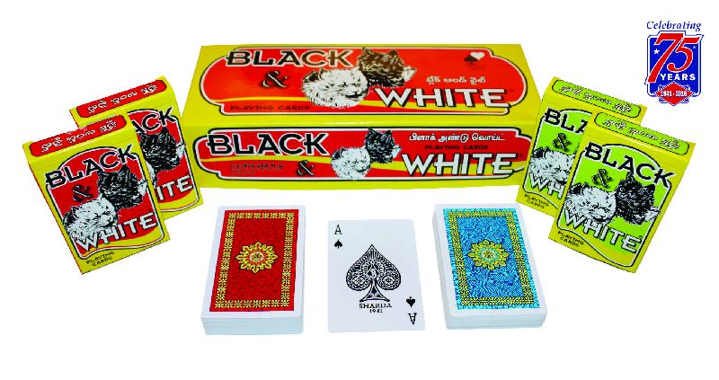 Club Quality Playing Card (Black & White)