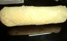 Yellow White Mixture Fabric Paint Roller