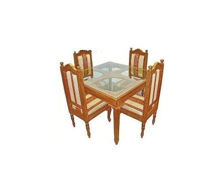 Wooden Dining Table Set 01