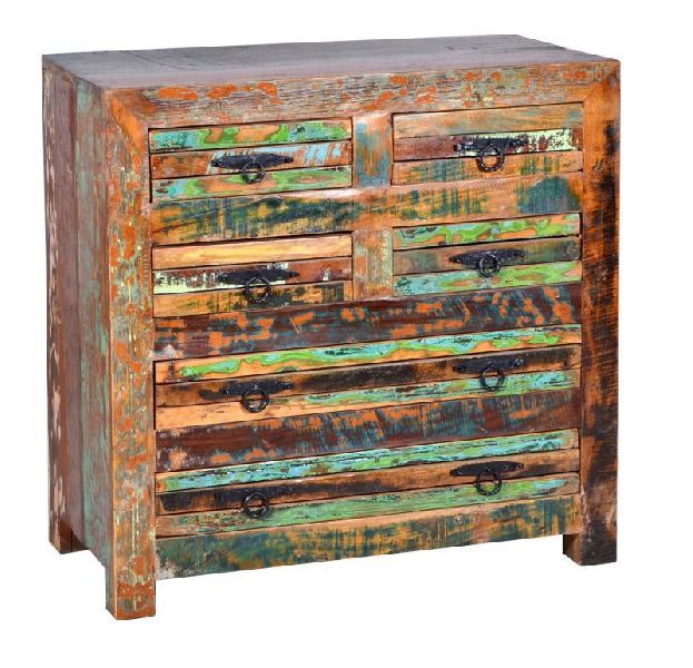 NI-DC-079 Wooden Bedside Table