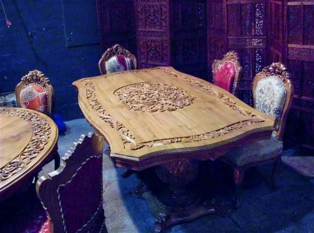 Wooden Dining Table Set 01